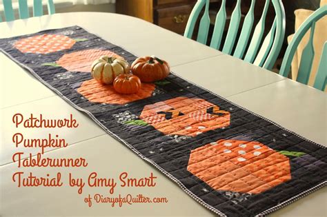 Patchwork Pumpkin pillow and table runner tutorial Pumpkin table