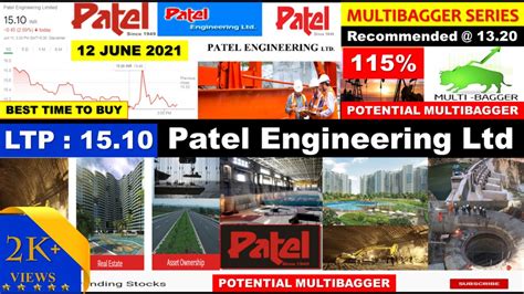 Patel engineering ltd share price. Find Patel Engineering Limited Rights Issue date, price, allotment date, gmp, news and subscription. Know More . Zerodha (India's No. 1 Broker) ... Patel Engineering Rights Issue 2023 price is set at ₹13 per Share. The Patel Engineering Rights Issue 2023 opens on February 14, 2023, and closes on February 27, 2023, for the … 