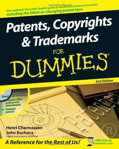 Download Patents Copyrights And Trademarks For Dummies By Henri Charmasson