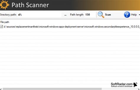 Path Scanner for Windows