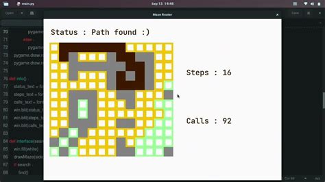 Path finding algorithm c.  BFS for maze (in python, as it was in my AI lab work): Pathf...