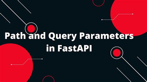 Path parameters vs query parameters fastapi.  Now it’s time to This b...