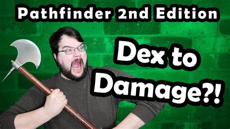 Pathfinder 2e dex to damage. Things To Know About Pathfinder 2e dex to damage. 