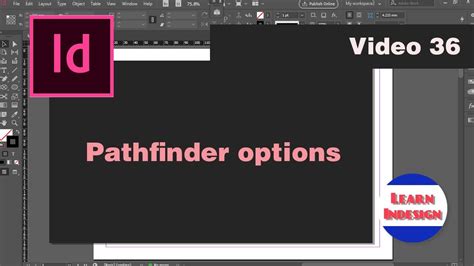 Pathfinder indesign. In this class we have explained about the path finder panel in detail. You can learn how to make complex shapes and also this might help to make your work ea... 