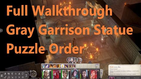 Pathfinder wrath of the righteous grey garrison puzzle. Right now, I am at the part of the game where you return to the grey garrison during The Burning City main quest line. I have just finished the statue puzzle, and couldn't figure out where to go. So, I checked out SOOOO many guides that tell me to get to the next part (3rd floor) I need to open a secret passage behind a book case. You discover this … 
