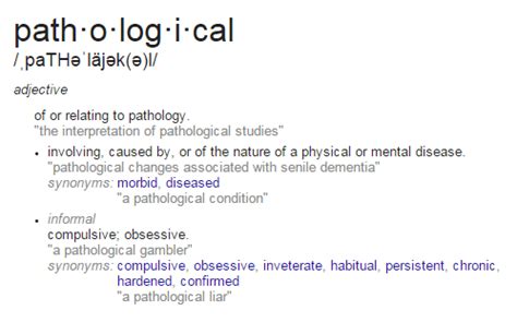 Pathological Definitions What does pathological mean? Best 14 ...