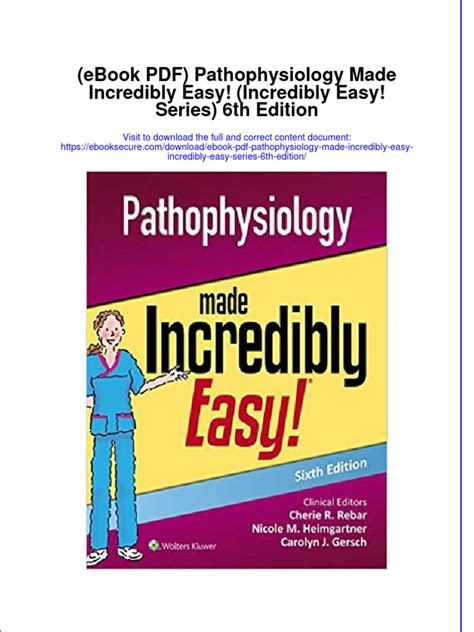 Pathophysiology Made Incredibly Easy / Edition 6 Paperback