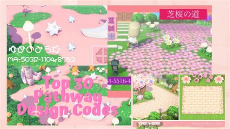 Code. MO-GXRD-SDW8-BQK7. We gave this ACNH path code the top spot on our list because of how adorably versatile it is as a siding piece. Designed to only cover the edge of the pathway and make it look like your streets are sideswept with florals, this ACNH path code is best for floral, colorful islands.. 