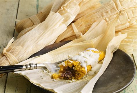 Pati Jinich - Sweet Potato and Black Bean Tamales