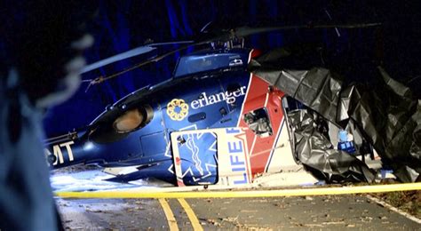 Patient, crew survive N. Carolina medical helicopter crash