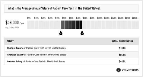 Patient care tech salary per hour. 17. 19. $15. $19. $18. These charts show the average hourly wage (core compensation), as well as the average total hourly cash compensation for the job of Patient Care Technician in the United States. The average hourly rate for Patient Care Technician ranges from $15 to $19 with the average hourly pay of $17. 