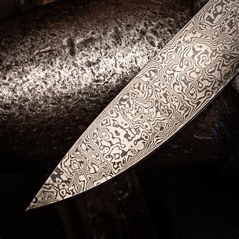 Patina damascus steel. .  ...