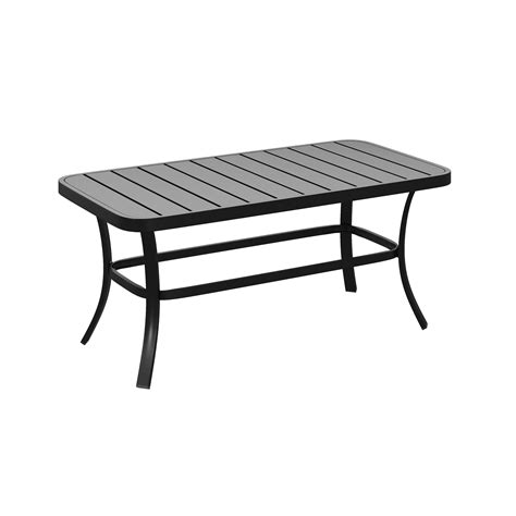 Shop Patio Watcher Patio Tables Hexagon Outdoor Coffee Table 20.8-in W x 24-in L in the Patio Tables department at Lowe's.com. Enhance the atmosphere of your outdoor gatherings with this sleek and sophisticated patio table. This stunning table features a hexagonal design and a stylish