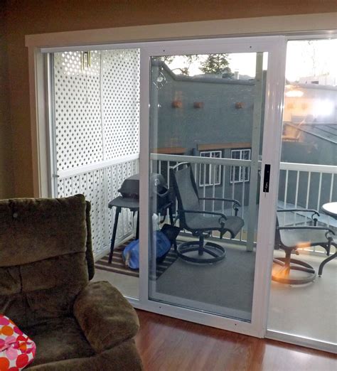Patio sliding screen doors. Sliding screen doors come with powder-coated aluminum frames for durability and protection against the weather. A pull bar makes them easy to open, and the bottom track prevents insects from crawling under the door. If you’re planning on replacing a sliding screen door, you’ll find we’ve got the materials and tools you need to do the job ... 