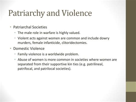 Patriarchy And Domestic Violence Challenging Common