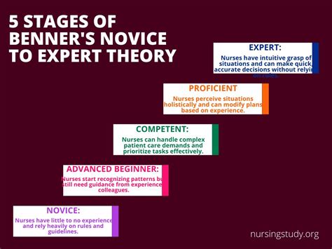 Patricia benner theory novice to expert diagram