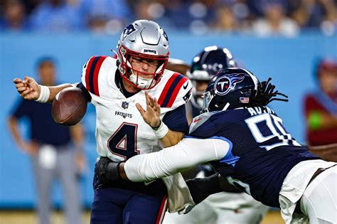 Patriots fall to Titans in preseason finale as Bailey Zappe’s tepid summer continues