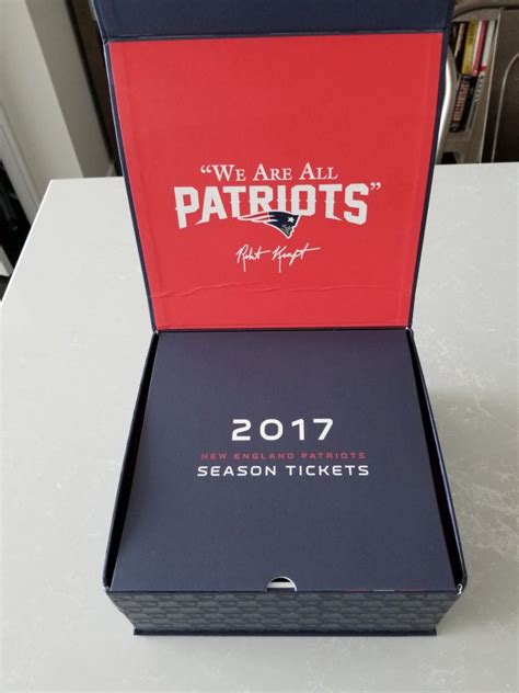 Patriots season tickets. Patriots Member Services may require you to pay a fee, to be a season ticket holder, to be on the waiting list to be a season ticket holder or to comply with a registration or other requirement, in order to view listings of, or to purchase, some or all of the tickets posted for sale. ... unless required by law or otherwise permitted by Patriots ... 