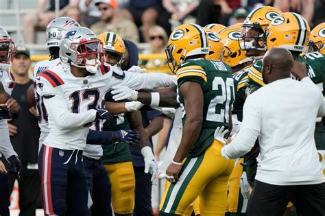 Patriots-Packers joint practice scraps spill onto game field