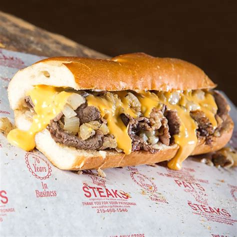Pats philly cheesesteak. Oct 25, 2023 · Frank Olivieri, a 4th generation family member, shares the history and the future of Pat's King of Steaks and their famous Philly cheesesteak. In 1930, a Philly icon was born: the cheesesteak. 