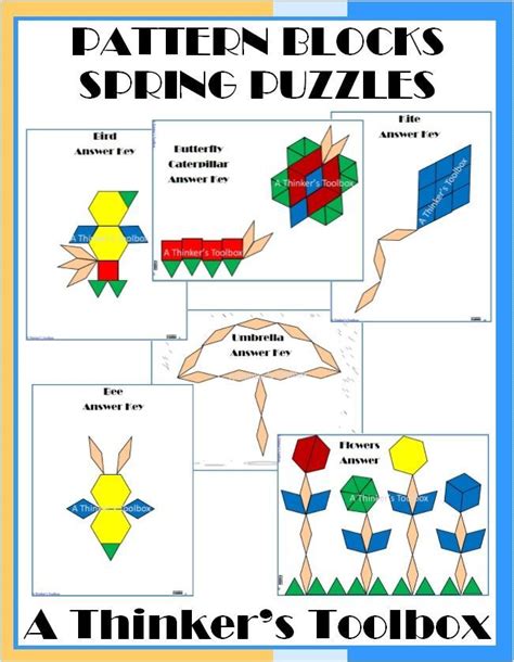 Pattern Blocks Spring Puzzles TPT Can Teach Every Child Pattern