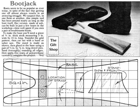 Pattern Boot Jack Template