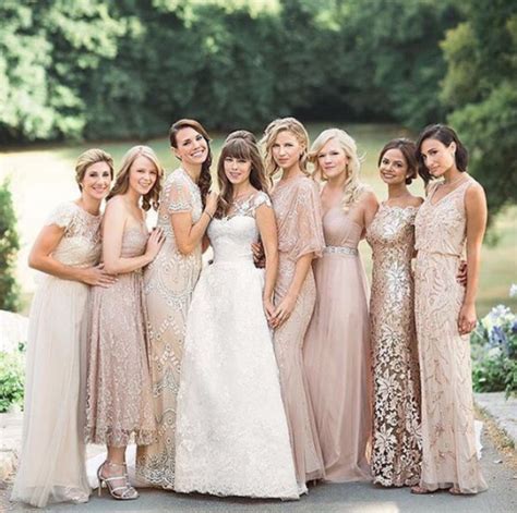 Pattern Bridesmaid Dresses