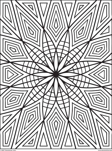 Pattern Colouring Sheets Printable