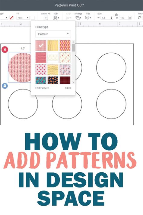 Pattern Fill in Cricut Design Space Crafting in the Rain