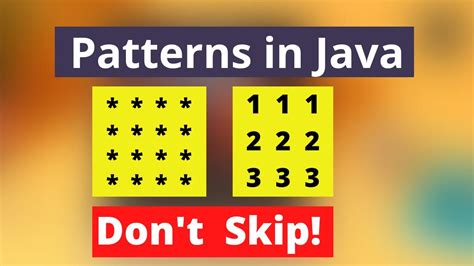 Pattern Problems Solution In Java Best Approach to Solve Any Pattern