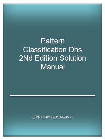 Pattern classification dhs 2nd edition solution manual. - Doce cuentos de la guerra del chaco.