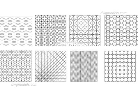 Pattern dwg free download.  A free AutoCAD library of high quality CAD pat...