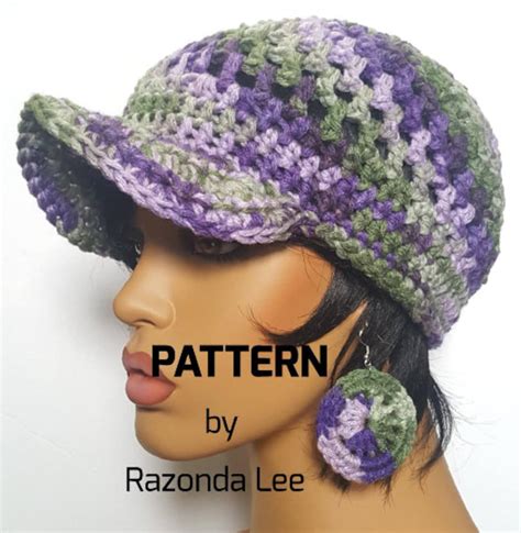 Pattern for Crocheted Baseball Cap Digital Download PDF File Etsy in