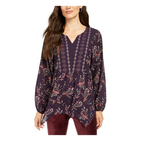 Patterned Long Sleeve Top