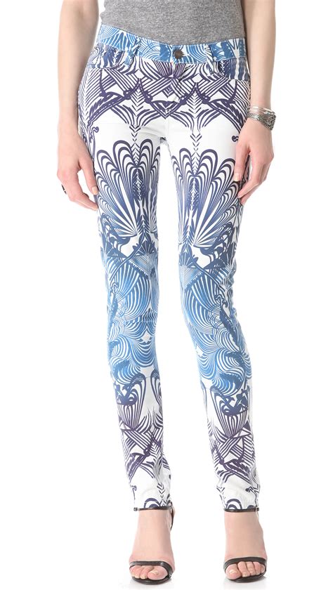 Patterned Skinny Jeans