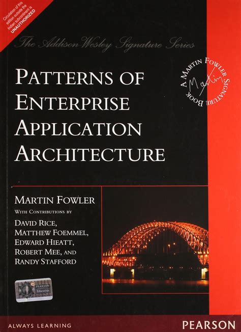 Patterns Of Enterprise Application Architecture By Martin Fowler Free