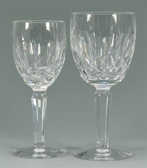 Waterford produces many patterns of lead crystal stemware,
