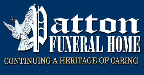 Patton funeral home obits.  Find contact information, view maps, and more.  Van ...