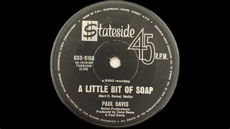 Paul Davis – A Little Bit of Soap Lyrics Genius Lyrics