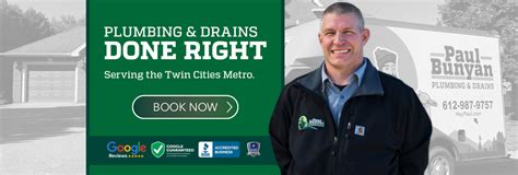 Paul bunyan plumbing. Paul Bunyan Plumbing & Drains of Minneapolis, MN supports a team of experienced, certified plumbers who can stay cool in a crisis, and fix the problem right the first time. DIY is simply no match for this kind of … 