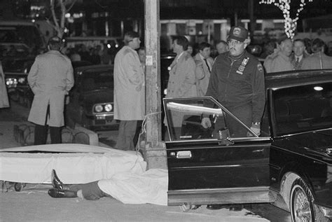 Paul castellano murder scene. Police removed the blood-covered body of reputed Boss of Bosses, Paul C. 'Big Paul' Castellano, from the crime scene after he and his driver were... Paul Castellano New York: July 1, 1975 - Paul C. "Big Paul" Castellano , the brother in law of reputed underworld boss Carlo Gambino and the heir apparent to the... 