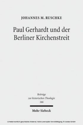 Paul gerhardt und der berliner kirchenstreit. - Les exercices de maths en mp-mp*.