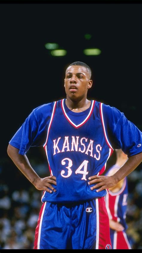 Before Pierce embarked on his Hall of Fame career with the Celtics, he was a three-year star at Kansas from 1995 to 1998. Pierce was a consensus first-team All-American in 1997-98 after averaging 20.4 points per game, and his No. 34 is retired at Allen Fieldhouse, just like it is at TD Garden.. 