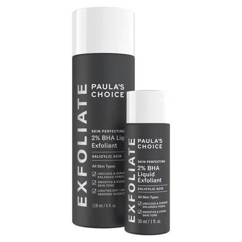 Paula's choice skincare. Resist Anti-Aging 2% BHA Exfoliant. Combination skin, Oily skin. Removes built-up dead skin cells. Reduces signs of ageing. Suitable for sensitive skin. € 41,00 € 34,85. All our formulas are based on verified research and designed to give you results. Whatever your skin type, discover our science-backed skincare products. 