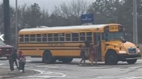 A school bus driver has been suspended as police look into a brawl between parents and a backup bus driver, the Paulding County School District announced. A parent can be seen slapping the bus driver in the face in another video. The children were still on board as the bus driver sat down, locked the door, and departed..