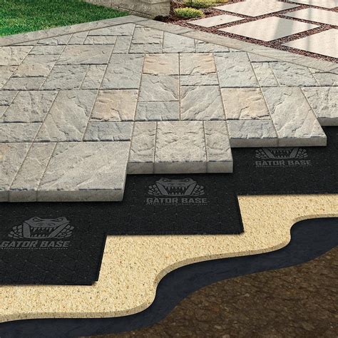 Pavers base. Expert Edge Flexible Plastic Paver Restraint. Designed to secure paver stones and patio blocks, Expert Edge Paver Restraint can conform to any hardscape design. Use the paver edging as-is for straight installations or cut the spines to make the edger flexible enough to curve with any round patio installation. 