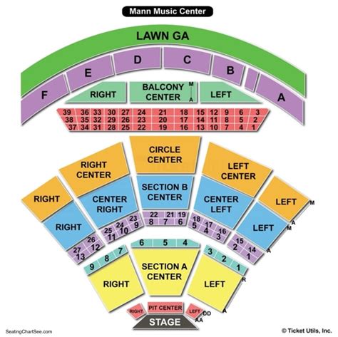 When seated looking at the stage the lowest seat number will be on the far right of each section. In the 100 level the seat numbers in sections 101 and 105 will range from 14 seats in the shortest row to 28 seats in the longest row. In sections 102 and 104 the number of seats will range from 6-18 depending on which row you are sitting in.. 
