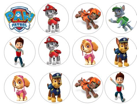 Paw Patrol Cupcake Toppers Printable