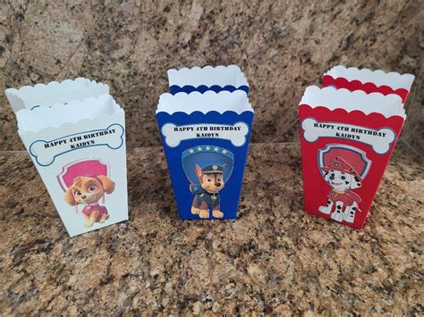 Paw Patrol Popcorn Box - Etsy