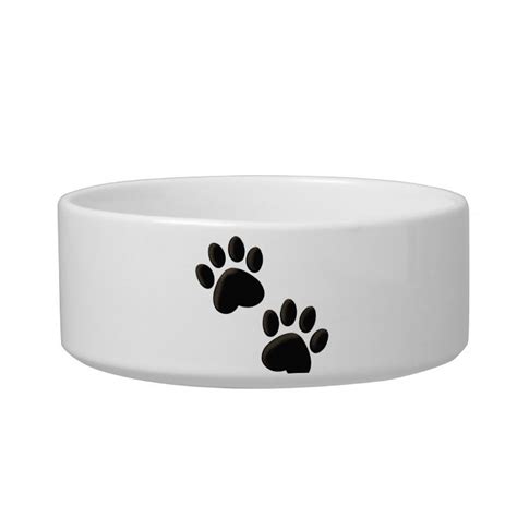 Paw Print Dog Bowls Zazzle